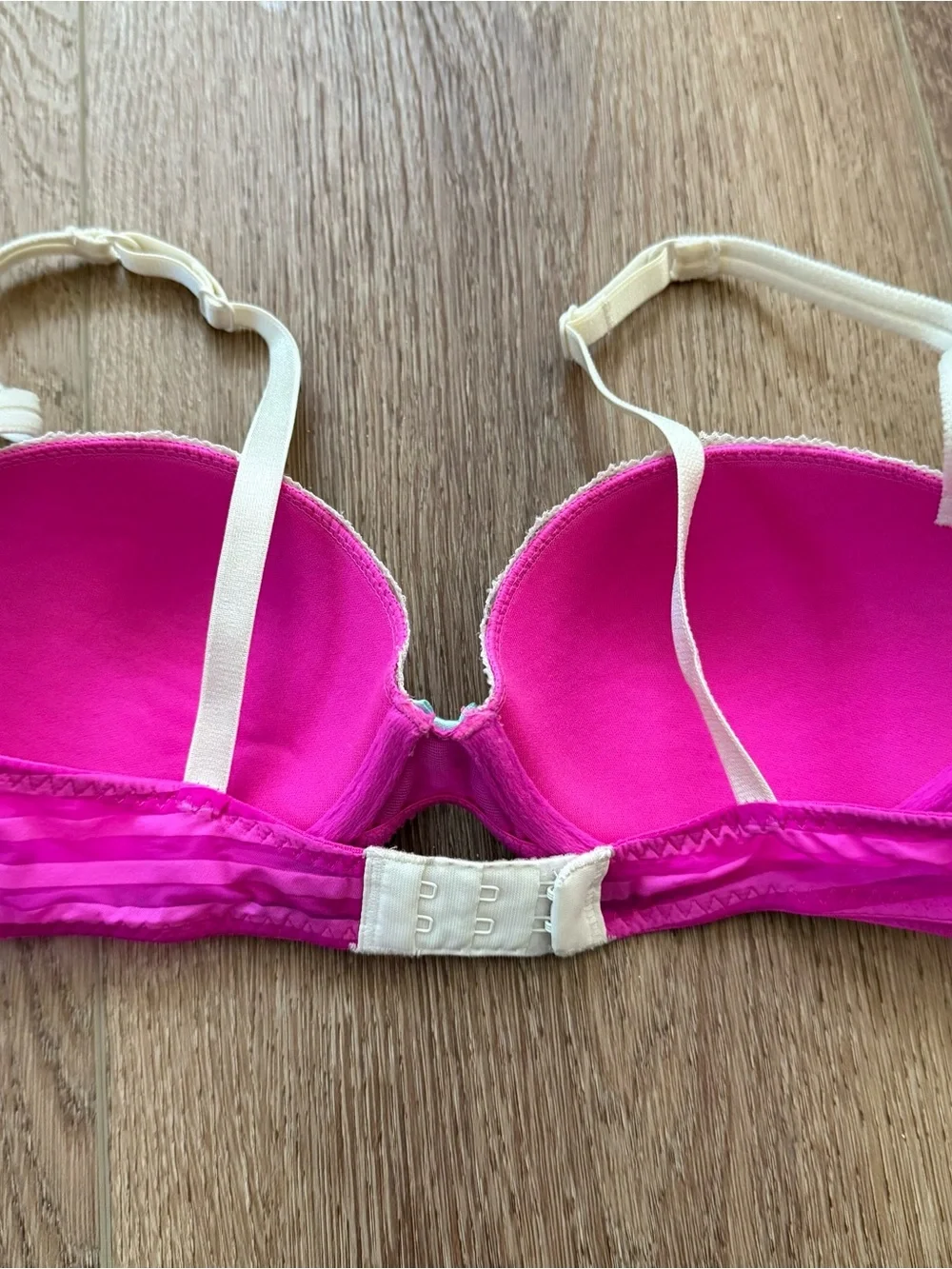 Vintage 90s Betsey Johnson Stocking Stripe Bra 32B